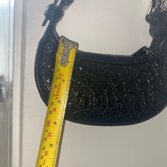 BY FAR Textured Black Shoulder Bag - Picture 6 of 7